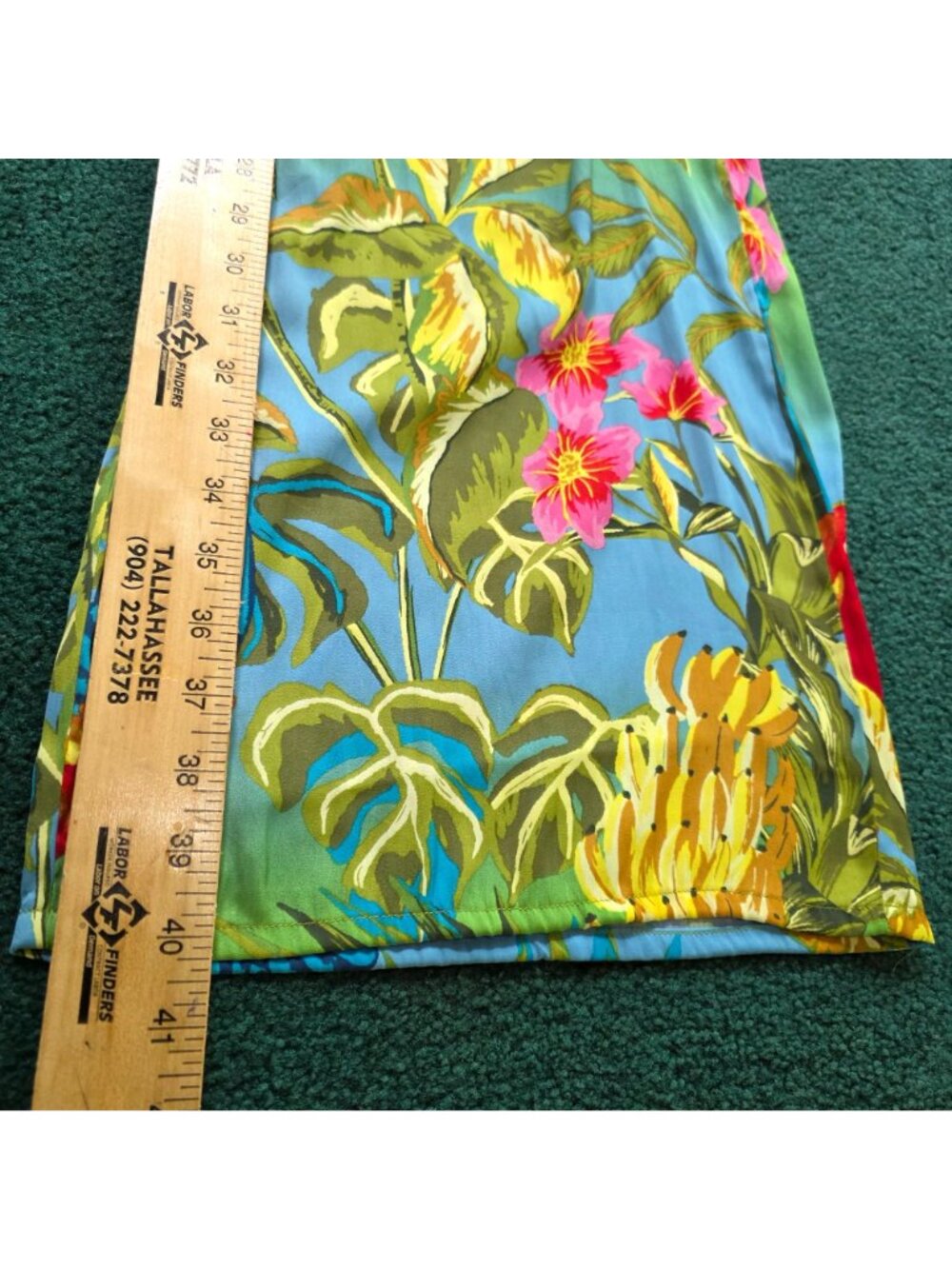 Rachel Roy Womens Wide-Leg Pants Size XS Tropical Print W/ Beaded Tie Detail NWT - Picture 8 of 11